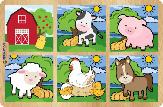 Puzzle Toddler - Farm Combo with 6 puzzles Edunation South Africa A3 Frame Puzzles