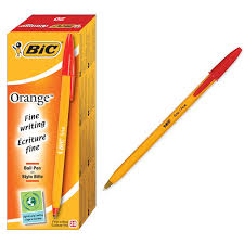 Pen - Yellow Bic Pen - Red Each