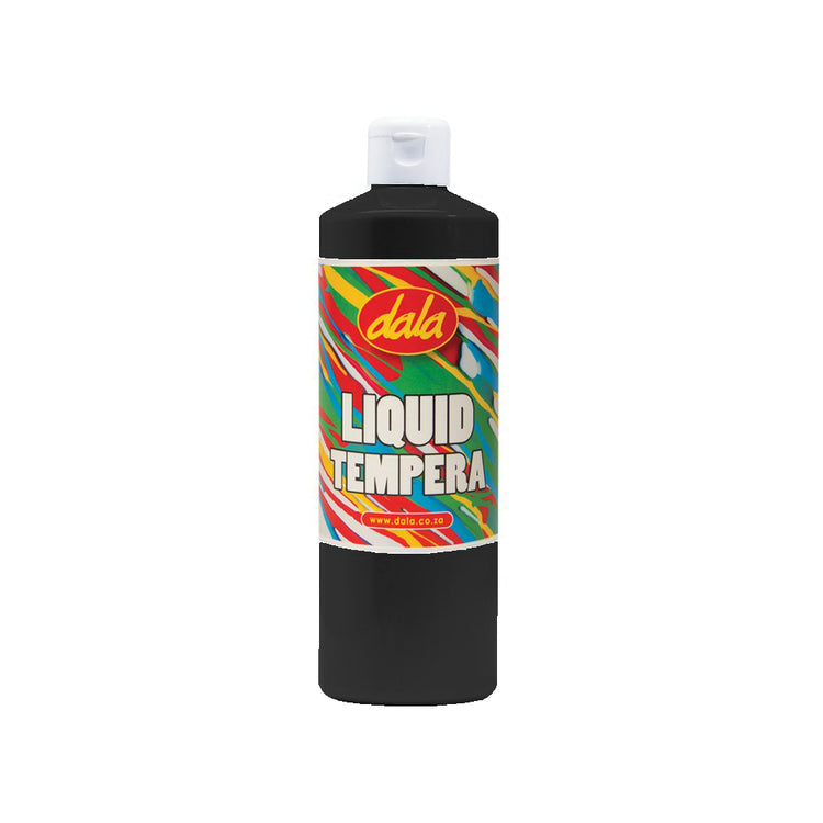 Paint Liquid Tempera 500ml Black LT13 Edunation South Africa