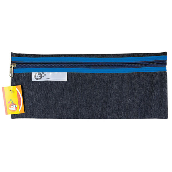 Pencil Bag - Denim 33cm Blue
