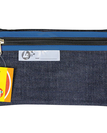 Pencil Bag - Denim 22cm Blue