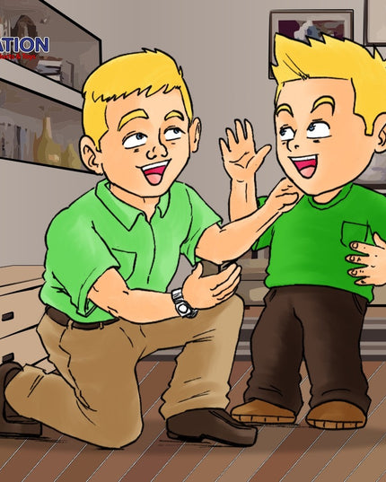 Wooden Puzzle Frame A4 - 36pc Bonding with Dad Edunation South Africa A4 Frame Puzzles