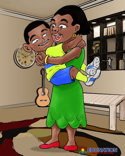 Wooden puzzle frame A4 - 35pc Bonding with Mom Edunation South Africa A4 Frame Puzzles