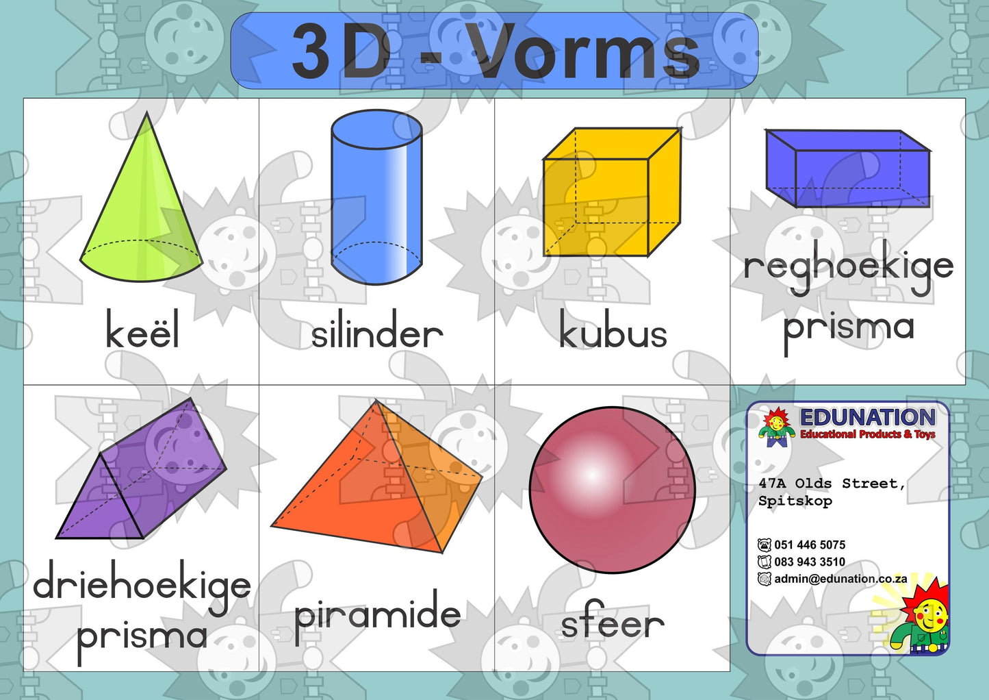 3D Vorms - Enkel print - Edunation South Africa