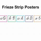 Frieze - Cursive Writing Edunation South Africa Posters and Charts