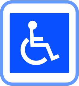 Road signs - Metal - Disabled, (courier costs do not apply contact for quotation) - Edunation South Africa