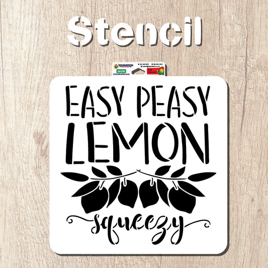 032 Stencil 30x30cm Easy Peasy