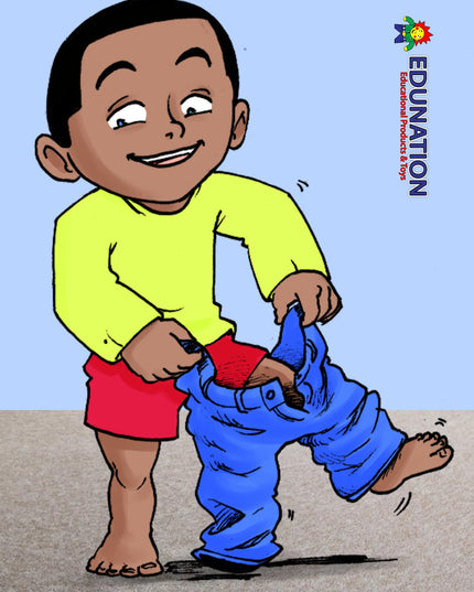 Wooden Puzzle Frame A4  - 30pc Getting Dressed Edunation South Africa A4 Frame Puzzles