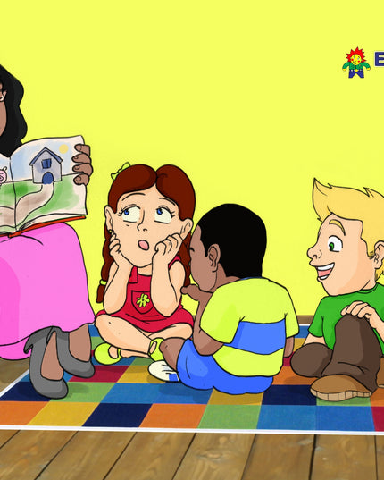 Wooden Puzzle Frame A4 - 30pc Reading Time 2 Edunation South Africa A4 Frame Puzzles