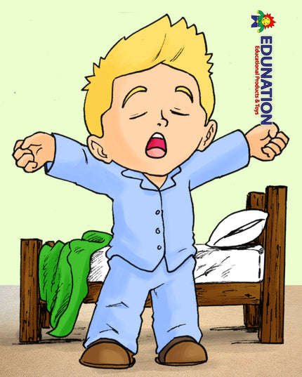 Wooden Puzzle Frame A4  - 16pc Waking up