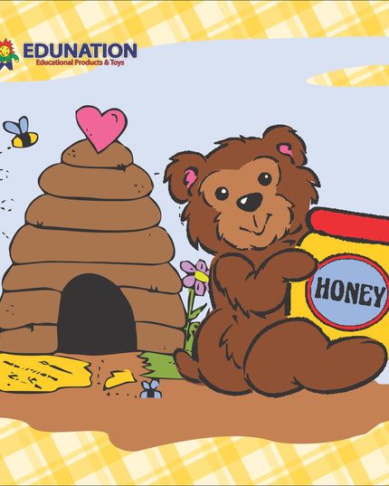 Wooden Puzzle Frame Jig - 6 pc Honey Bear