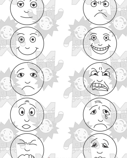 Emotion faces - Single Sided - Edunation South Africa