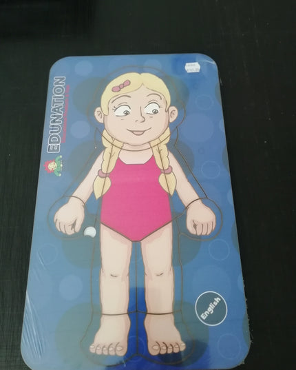 Wooden Puzzle Frame - Body Girl English