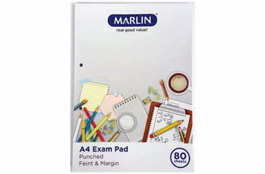 Pad Exam 80 Page A4 Punched