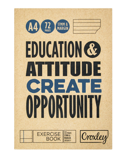 Exercise Book 72p A4 F/M Croxley