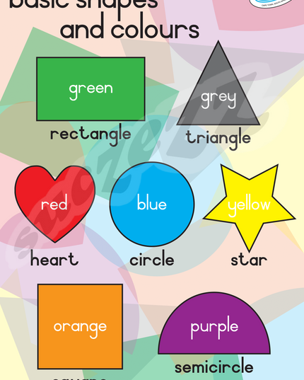 Poster - Basic Shapes and Colours