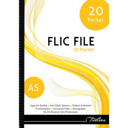Display Flic File - A5 - Soft Cover - 20 Pockets - Flic File - Treeline