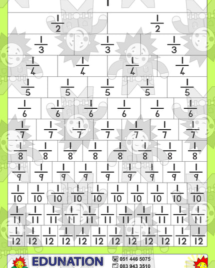 Fraction Block - Single Sided - Edunation South Africa