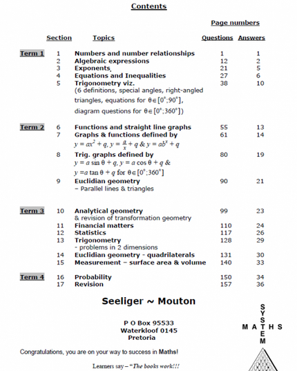 Book PracMaths Grade 10 Eng
