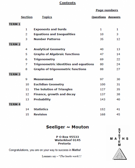 Book PracMaths Grade 11 Eng