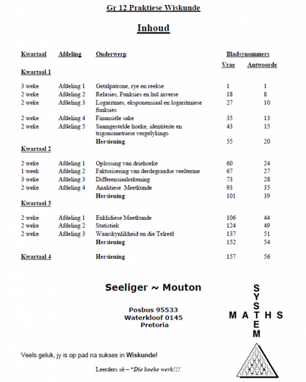 Book PracMaths Grade 12 Eng