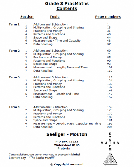 Book PracMaths Grade 3 Eng Edunation South Africa