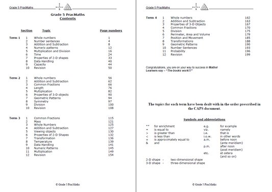 Book PracMaths Grade 5 Eng