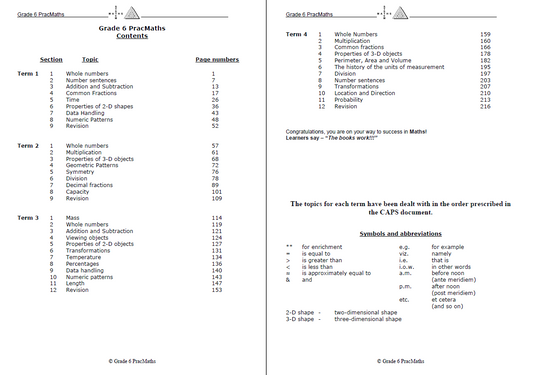 Book PracMaths Grade 6 Eng