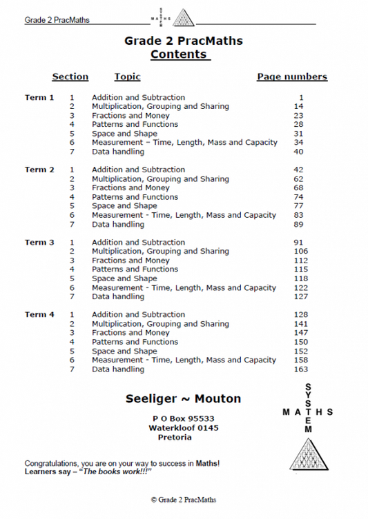 Book PracMaths Grade 2 Eng
