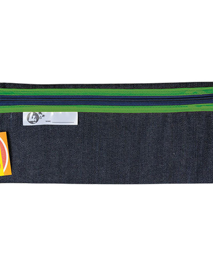 Pencil Bag - Denim 33cm Green