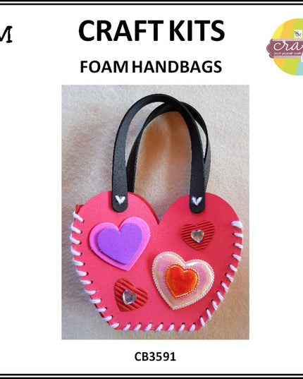 Craft Kit Foam Handbag Heart