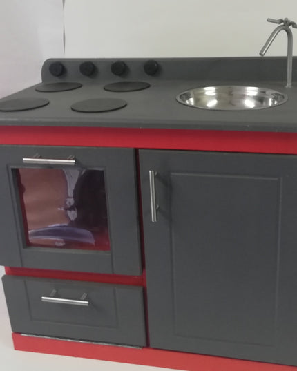 Kitchen Wooden Stove Sink Kitchen Combo - Edunation South Africa