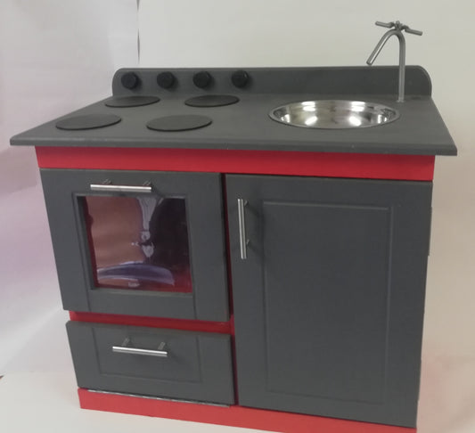 Kitchen Wooden Stove Sink Kitchen Combo - Edunation South Africa