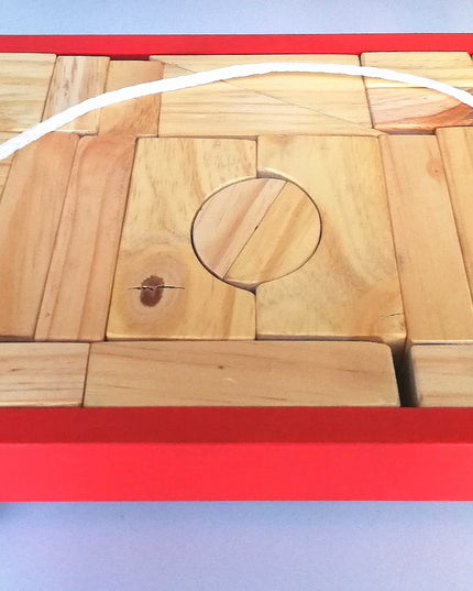 Wooden Block Trolley with 23 blocks - Edunation South Africa