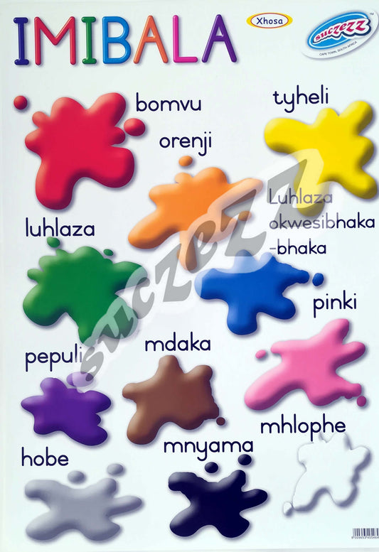 Poster - Imibala (Colours) - Xhosa