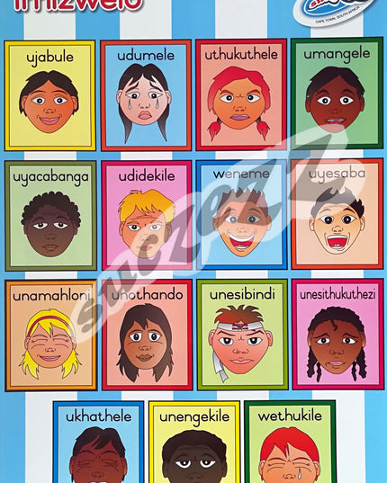 Poster - Imizwelo (Feelings and Emotions) - Zulu