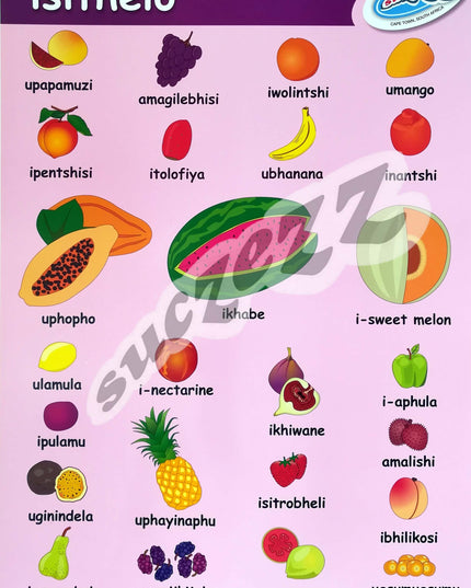 Poster - Isithelo (Fruit) - Zulu