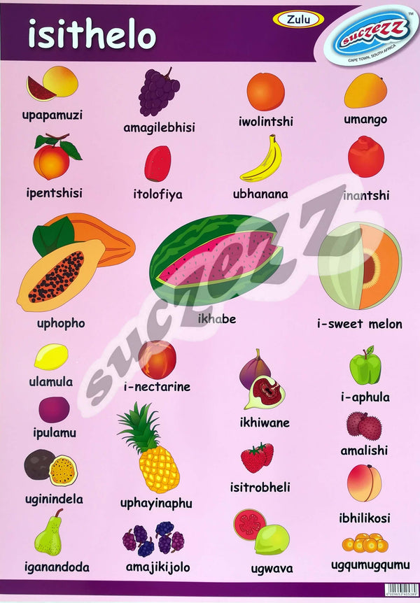 Poster - Isithelo (Fruit) - Zulu