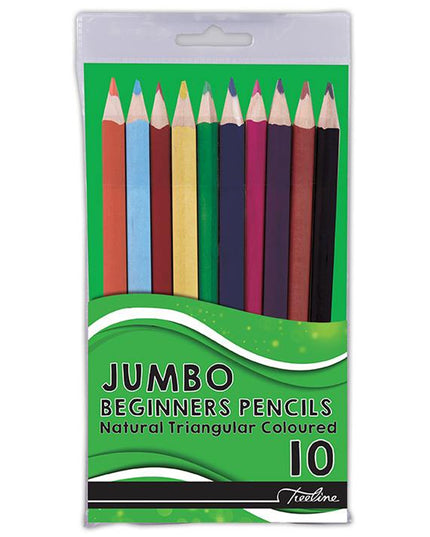 Jumbo Colouring Pencils 10's Treeline