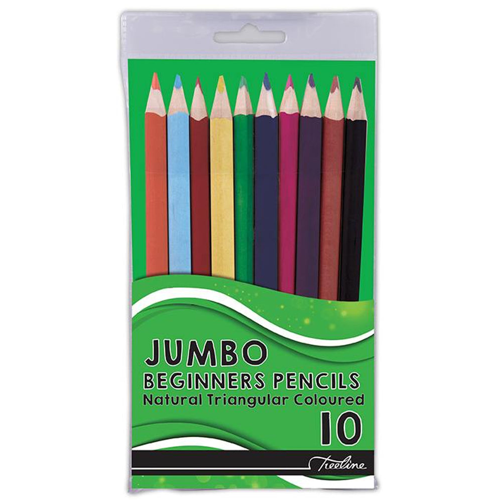 Jumbo Colouring Pencils 10's Treeline