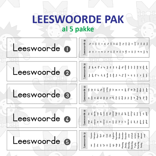 Leeswoorde Stel