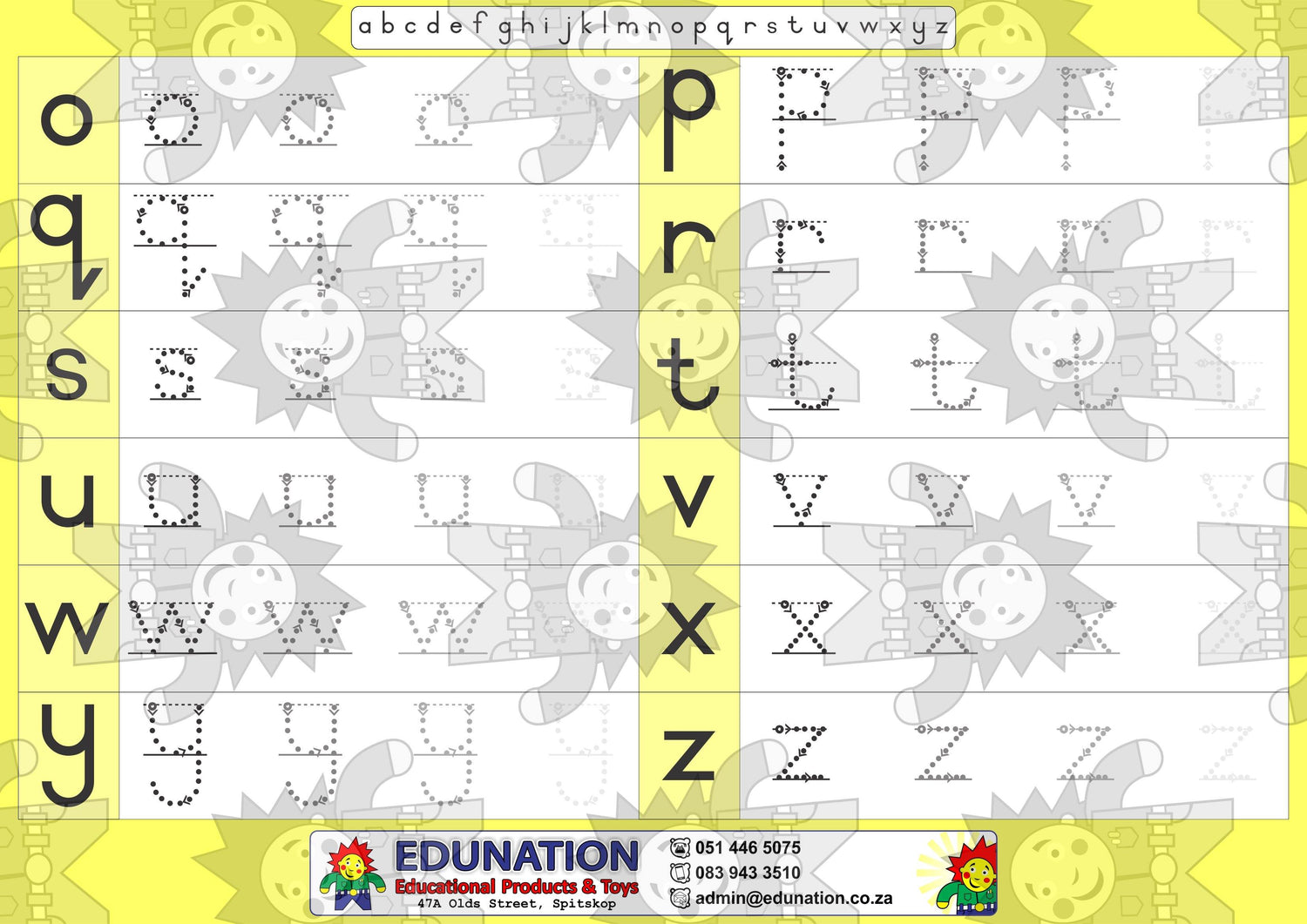 a-z writing - Double Sided - Edunation South Africa