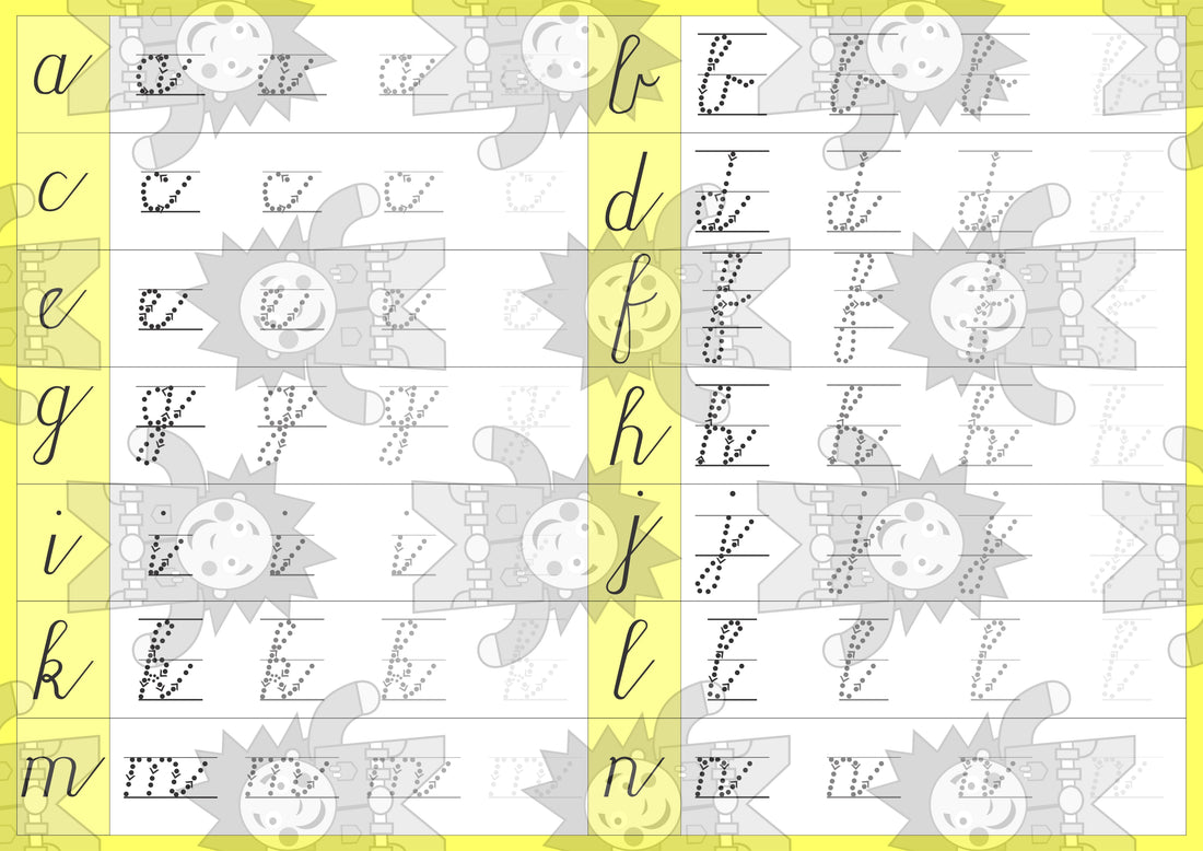 Cursive a-z writing - Double Sided – Edunation