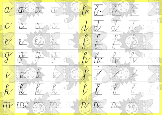 Cursive a-z writing -Double Sided - Edunation South Africa