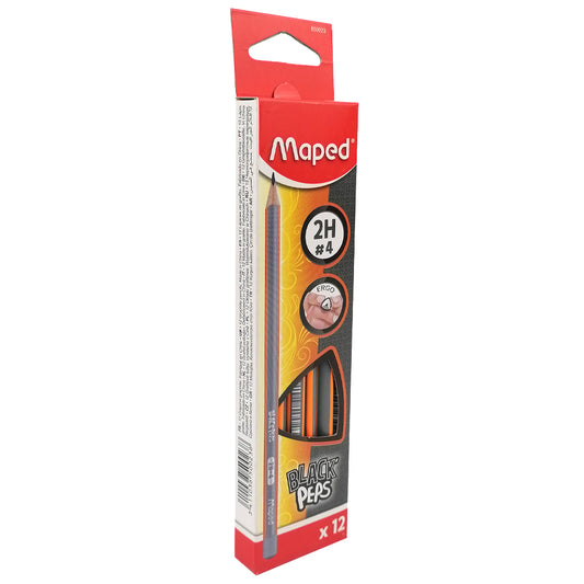 Black'Peps Triangular 2H Pencil 12's