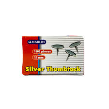 Silver Thumbtack 100's - 11mm