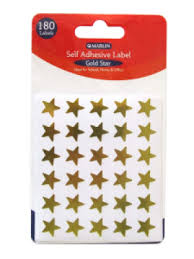 Stickers - Stars Gold - 180's