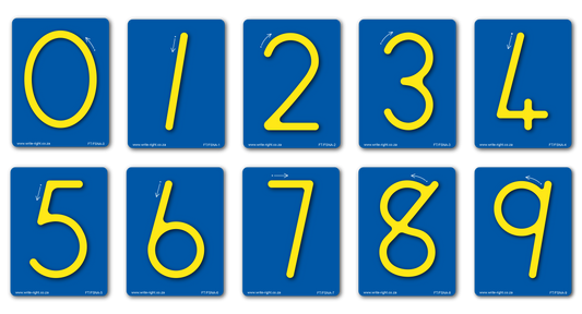 Wooden Finger Tracking Numbers - 0 to 9