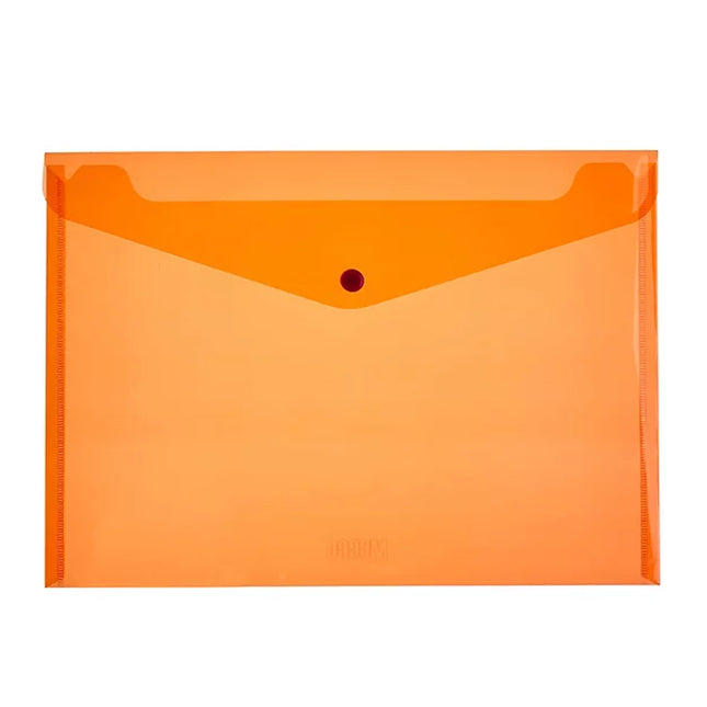 A4 Envelope With Button Orange
