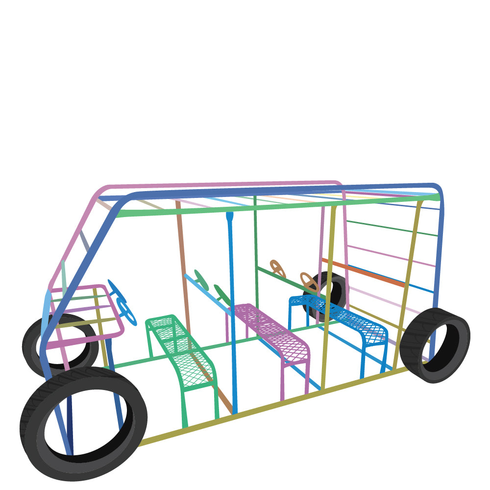 Bus Playgym, (courier costs do not apply contact for quotation)